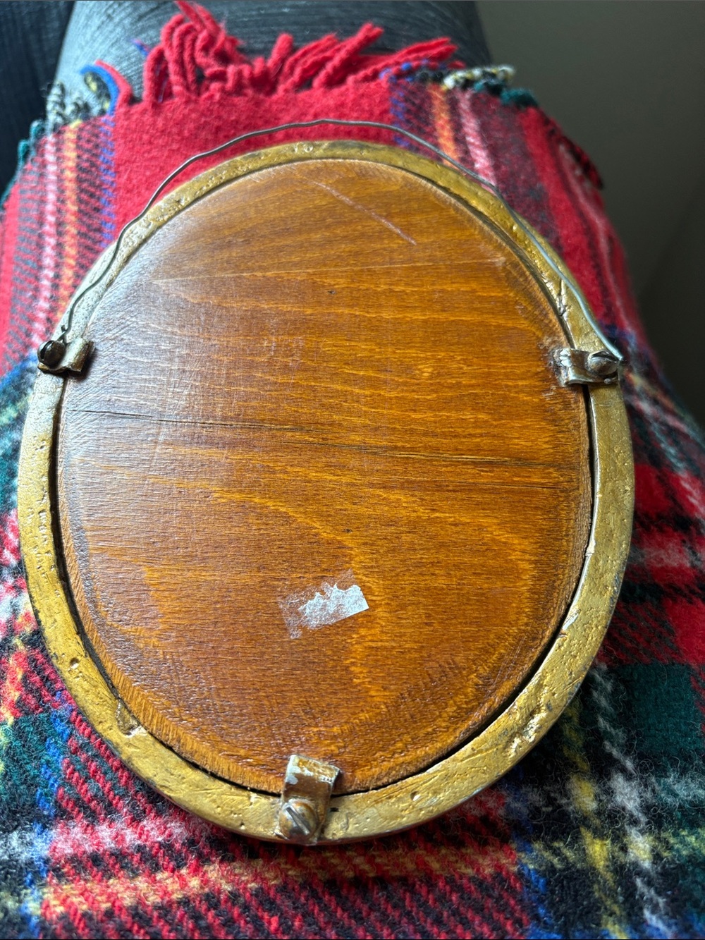 Ornate Gold Oval Wall Mirror - Picture 2 of 2